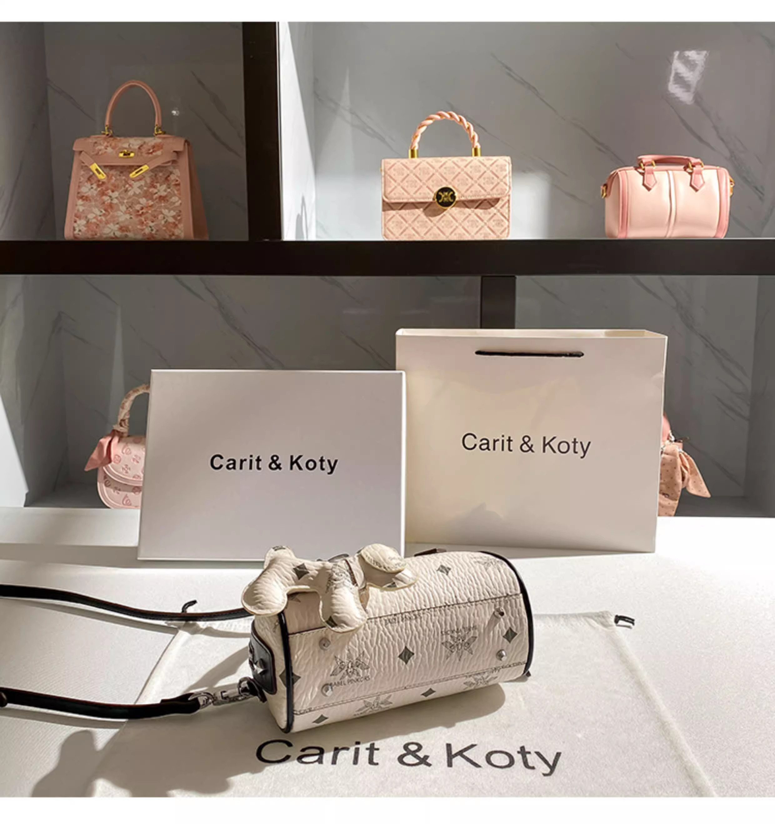 Клатч carit koty轻奢小众设计波士顿包包女2025秋季款高级感单肩枕头包 &