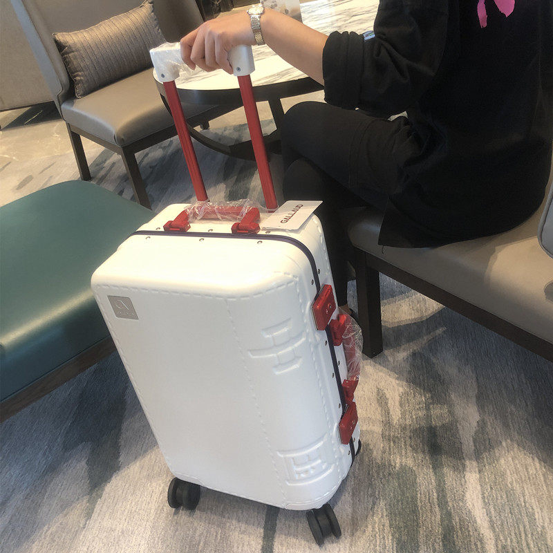 GALLAUD aluminum frame luggage universal wheel luggage trolley case 25 suitcase 20 boarding case unisex