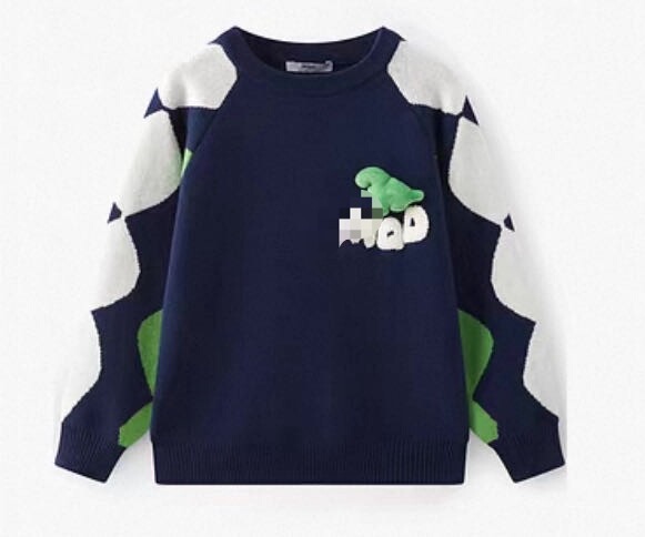 Horse Series Children's Clothing Boys' Sweater 25 Winter New Style Children's Round Neck Knitwear Base Shirt Cartoon Top Dinosaur