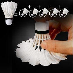 Badminton 12-Pack 6-Pack Durable Badminton White Black Outdoor Learning and Training Balls