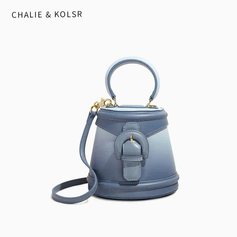 CHALIE KOLSR Advanced texture Pack Package Women 2022 new Chaochio Small Crowdsourced Buckets Carry-on Twill
