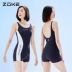 do boi nam nu Đồ bơi một mảnh zokezhouke dành cho nữ võ sĩ quyền anh bảo thủ 2024 đồ bơi thể thao chuyên nghiệp sọc giảm béo mới bộ áo tắm nữ ao boi nu 