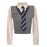 Корейская студенческая юбка в складку, сексуальный комплект, рубашка, осенняя, с акцентом на бедрах