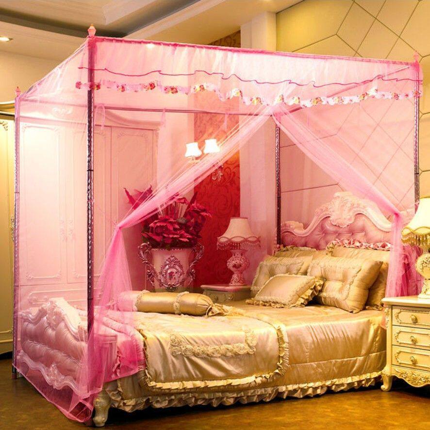Custom-made palace mosquito net single door landing bold bracket single door mosquito net double home 1 5m1 8m 1 0M