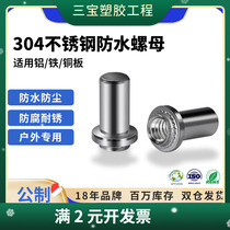 Stainless steel SUS304 pressure rivet nut column BS series M3M4M5M6M8 dustproof and waterproof nut