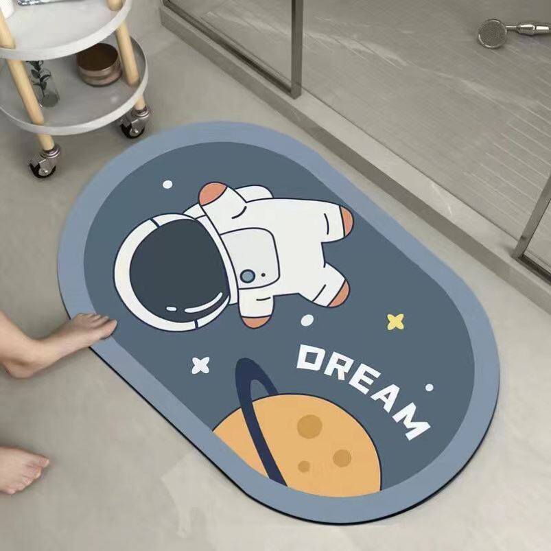 Soft diatom mud absorbent floor mat bathroom door mat non-slip quick-drying floor mat toilet door bathroom bathroom carpet