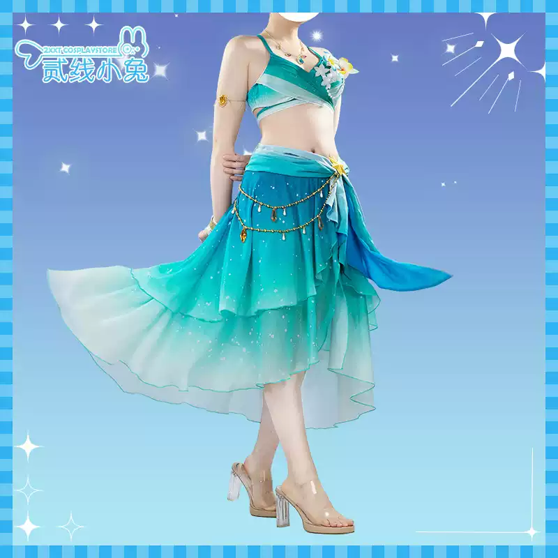 二线小兔赛马娘cos服无声铃鹿泳装cosplay衣服全套