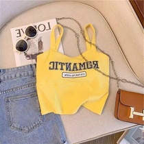 Girls summer clothes Korean style fashionable vest suspenders baby summer thin sleeveless top outer wear childrens casual childrens clothing