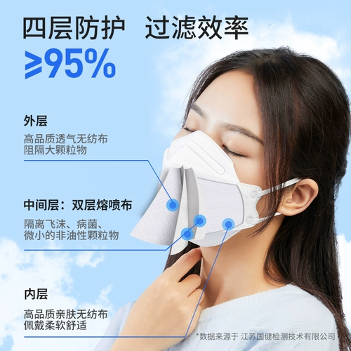 Одноразовая трехмерная медицинская маска для взрослых, цельная детская упаковка, 3D