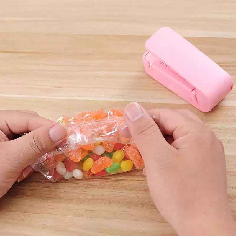 [Snack plastic bag mini sealing machine Candy color snack hea]