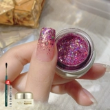 恩妮诗 Лак для ногтей для маникюра, серебряные платиновые блестки для ногтей для ногтей, новая коллекция