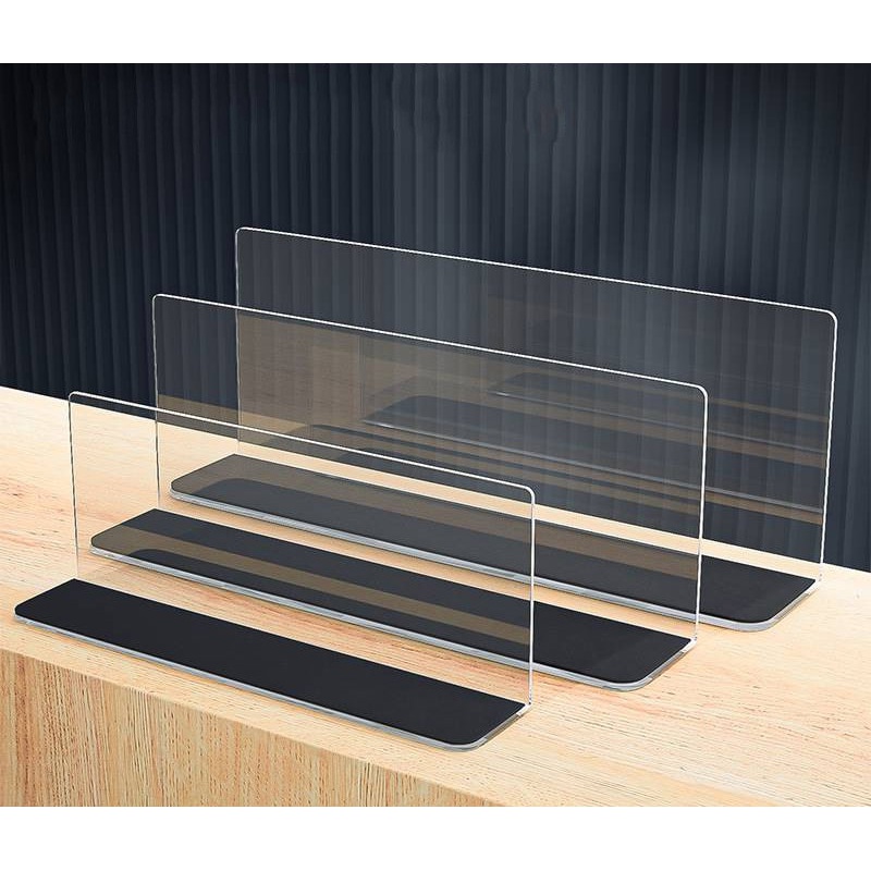 Convenience Store L-type Separation Sheet Shelving Divider Magnetic Plastic PVC Isolated Bezel Super City Shelf Divider-Taobao