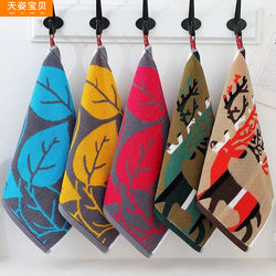 Pure Cotton Face Towel, Thickened Hanging Square Towel, Soft, Absorbent, Lint-Free, Suitable for Male and Female Students