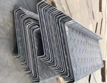Whole house custom steel herringbone pattern plate anti-slip stair tread Z-shaped plate U-shaped plate L-shaped plate thickened