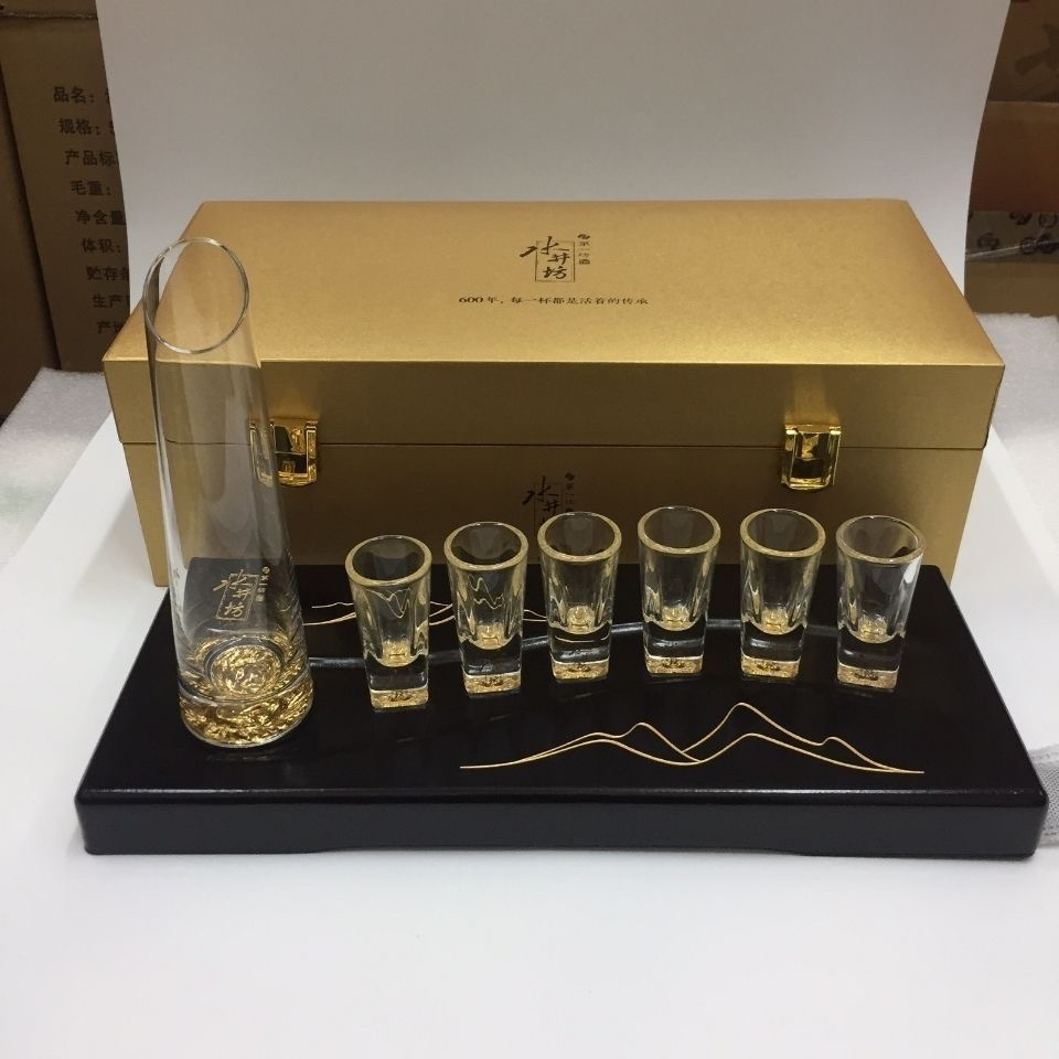 水井坊国家宝藏款酒具套装：国风酒器天花板！底部狮子图案太惊艳