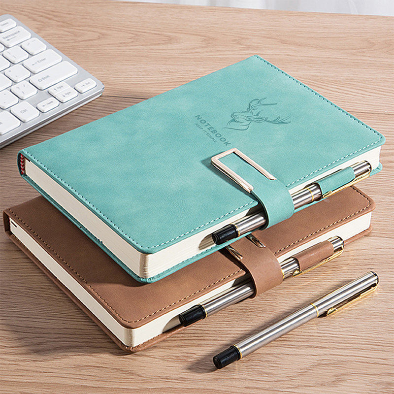 Notebook Notebook Super Thick University Student a5 Leather Face Business Notepad Thick Retro Korean version of the Japanese edition of the Japanese edition