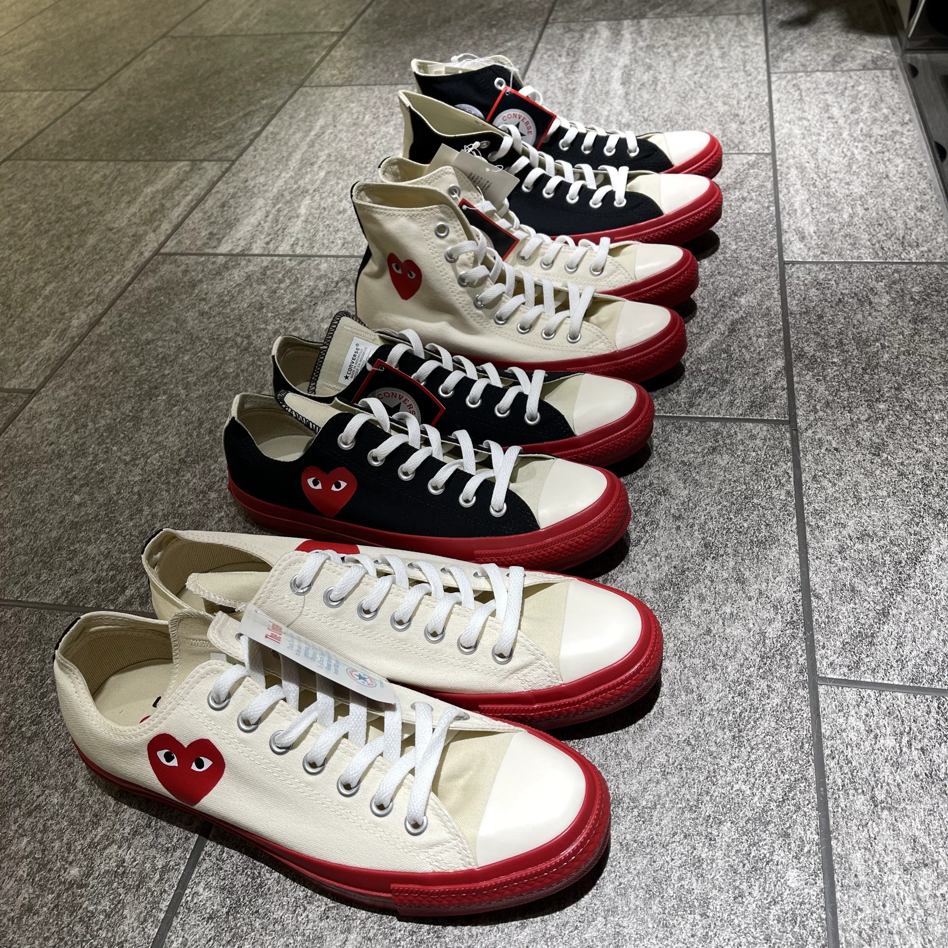 Little Monkey Japan Purchase Japan Purchasing Agency CDG PLAY Kawakubo Rei совместный бренд red bottom Converse 1970s обувь