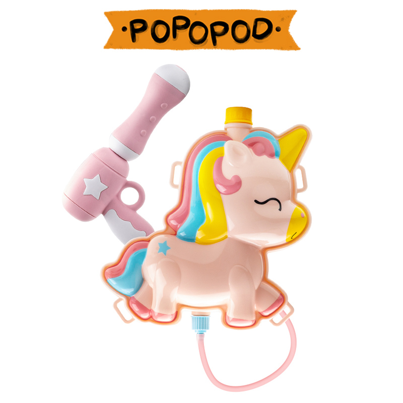 Water gun children's toys large-capacity high-pressure water spray gun backpack boys and girls play water Ziba water gun pull water fight