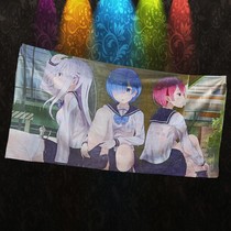 Towel Secondary Meta ram Rem cartoon Cartoon Surrounding Personality Bath Towels Ultrafine Fiber Washcloth Handkerchief