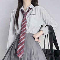 JK Shirt Pure Cotton Beating Undershirt Day Ensemble College Wind Student Uniform Teenage Girl Spring Summer Season 100 Ride Long Short Sleeves
