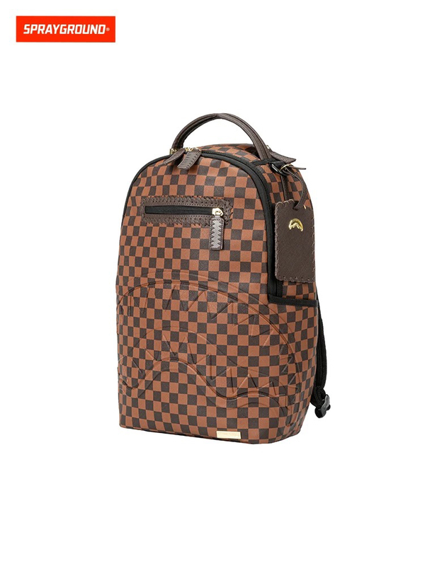 Sprayground Shark Mouth Authentic 2024 New Retro Checkerboard Backpack School Bag W1045748 Sprayground Shark Mouth Authentic 2024 New Retro Checkerboard Backpack School Bag W1045748