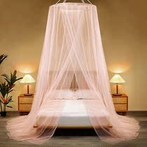 2022 New Hanging Dome Mosquito Net No Bracket Home Sofa Bedroom Minimis Easy To Punch Free Folding Double Bed