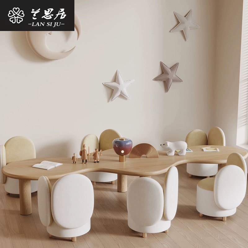 Sales Office Children's Area Table and Chair Set Kindergarten Baby Painting and Writing Desk Early Education Training Learning Game Table Sales Office Children's Area Table and Chair Set Kindergarten Baby Painting and Writing Desk Early Education Training Learning Game Table