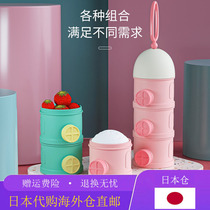 Japanese baby milk powder box portable out-and-out packaged baby food storage milk powder tank large-capacity milk powder compartment