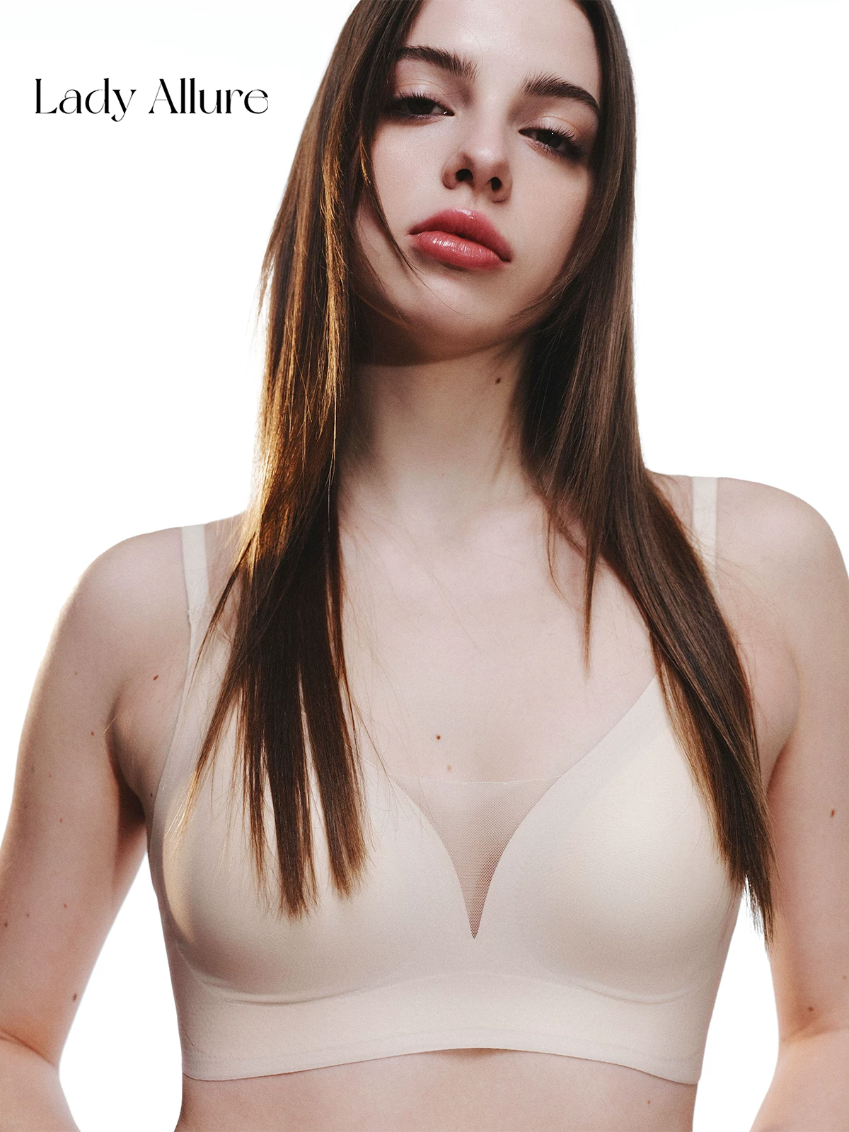 Comfortable supporting universal wireless bra, underwear, set, simple and elegant design