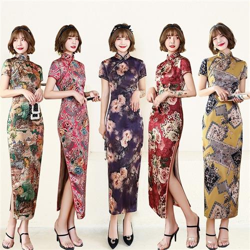Chinese Traditional Dress Women Qipao Dinner Cheongsam 2023