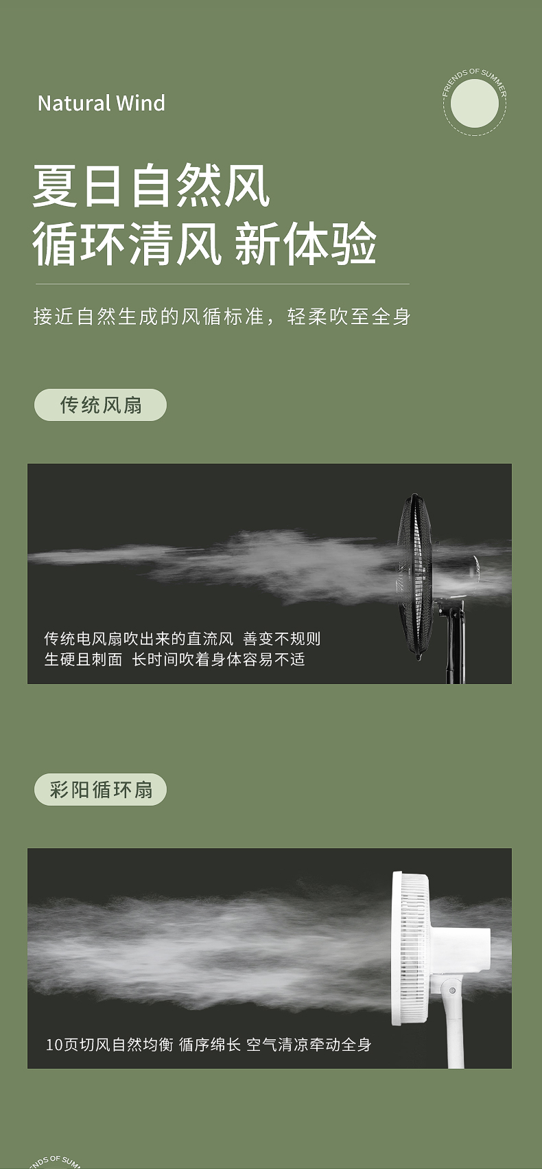 彩阳电 15翼双环 静音落地扇 图3