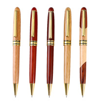 Sandalwood Material Signature Pen Creative Rotating Wood Bal