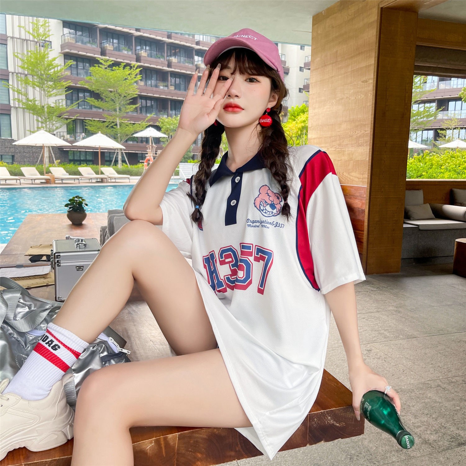 Swimsuit, fat girl, net celebrity swimsuit, three-piece set, female, covering meat, belly, fairy, conservative, thin, and hot spring