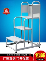 Supermarket shelf ladder cargo elevator warehouse climbing truck household 2-step 3-step mobile cargo elevator platform climbing ladder cargo truck
