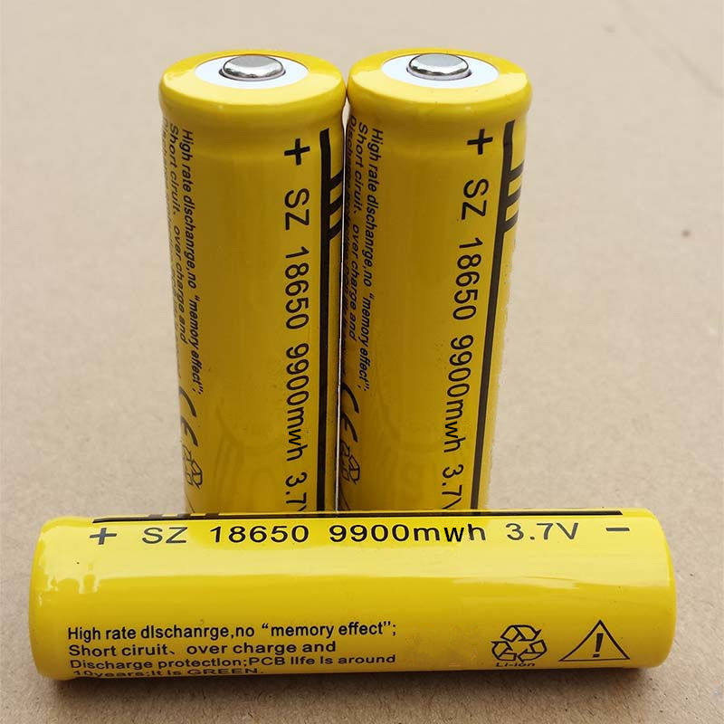 18650 lithium battery 3 7V rechargeable battery large capacity glare flashlight headlight small fan battery charger - Taobao