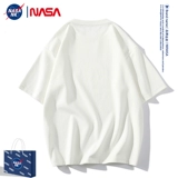 Белая летняя спортивная футболка с коротким рукавом, свободный крой, в американском стиле