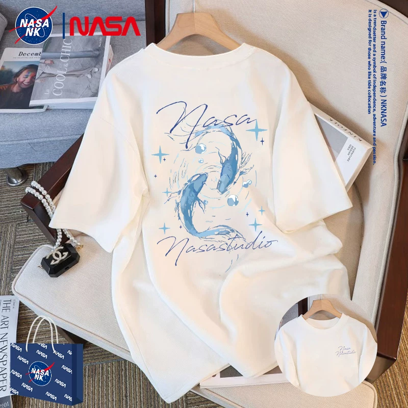 Футболка (NK NASA) летняя хлопковая, короткий рукав, американский стиль