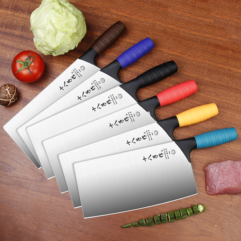 eighteen sub as kitchen knife chefs special canteen hotel commercial color separation cut vegetable cut meat mulberry knife Yangjiang cutter-Taobao