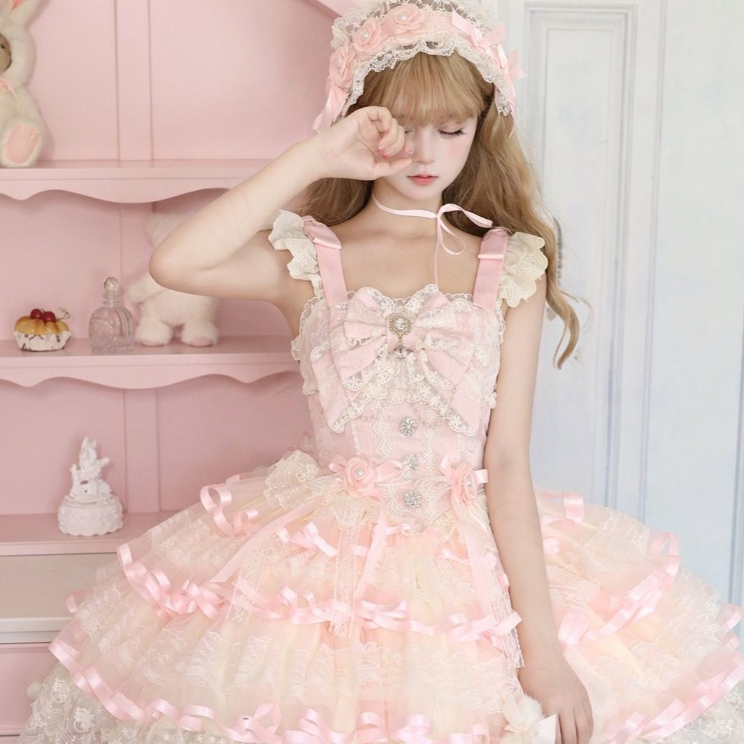👗【蔷薇羽旋】原创Lolita洋装芭蕾风连衣裙,韩式甜美来袭💕-lolita洛丽塔连衣裙-淘宝好物网