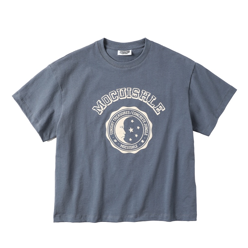 Mocuishle (Mcsl) "Cherish the Moment" Five-Star Silhouette Foam Print Short-Sleeve T-Shirt