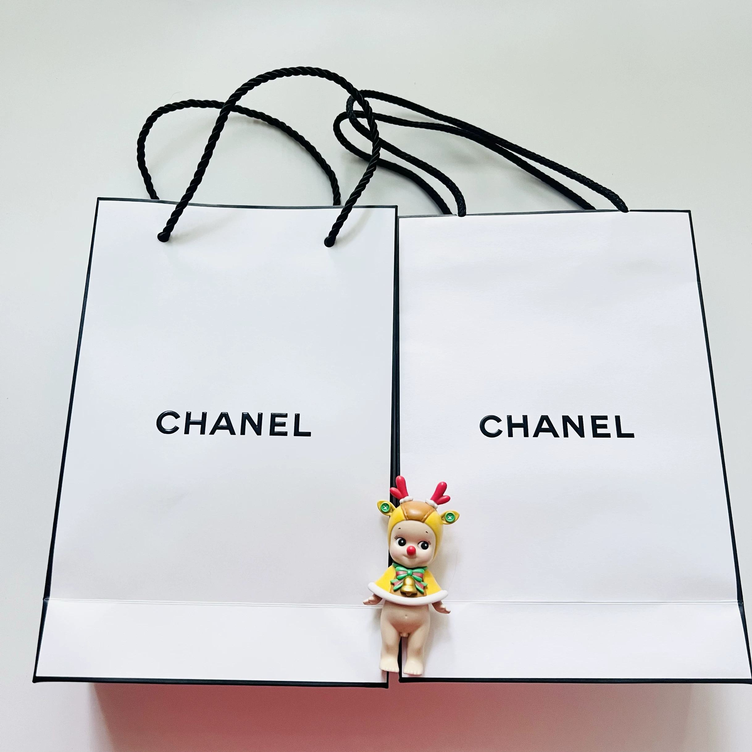 2 штуки пакетов Chanel Paper Paper для покупок, лабораторная косметика, подарочные сумки, счёт Genuine