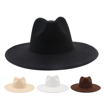 9.5cm large brim british style wide brim jazz hat