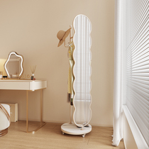 Full body floor mirror Home hanging hanger clothes hat rack with mirror integrated swivel wearing mirror bedroom Nordic audition mirror