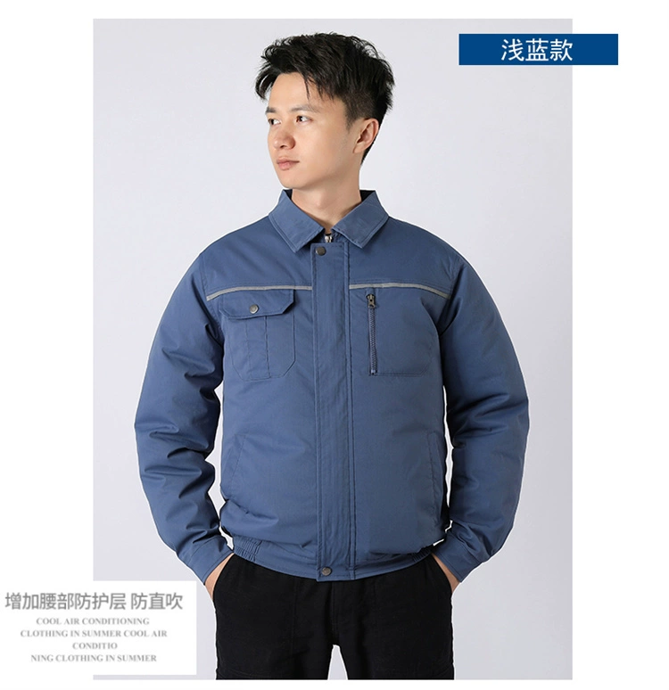 quần áo bảo hộ cao cấp Quần áo điều hòa, quần áo quạt nam, quần áo bảo hộ lao động làm mát, mùa hè sạc điện lạnh công trường quần áo bảo hộ lao động, áo khoác làm mát quan ao lao dong nam quần bảo hộ nam