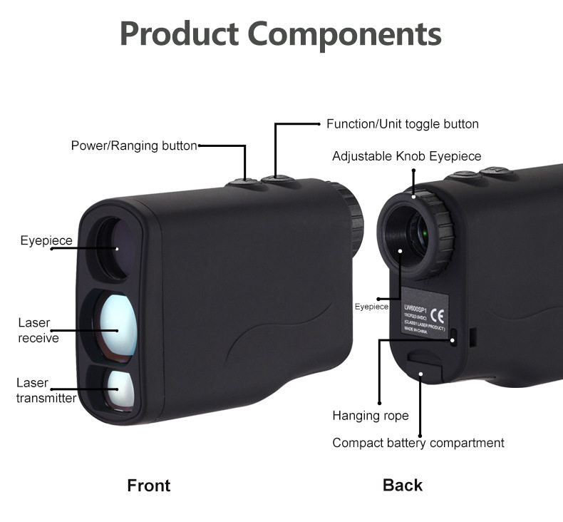 Дальномер 精明鼠lw1200spi高尔夫测距仪激光望远镜手持距离测量电子尺室外