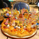 Pizza Cake Decoration Card Candle SpongeBob SquarePants