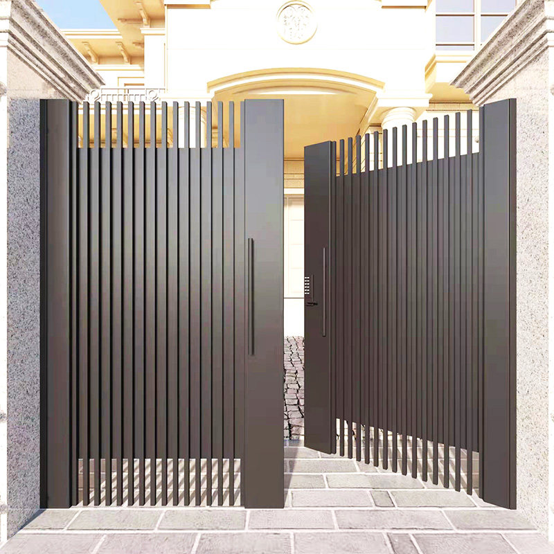 Iron homestay gate courtyard door villa courtyard door community outdoor stainless steel door farm small courtyard door double door