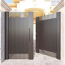 Iron B&B gate courtyard gate villa yard gate community outdoor stainless steel gate farmyard gate double door