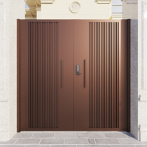 Iron gate courtyard gate country yard gate garden wall fence gate outdoor villa gate double door homestay gate