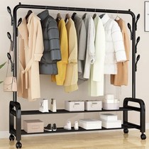 Clothes rack floor folding indoor single-pole drying rack bedroom clothes rack household simple cool clothes shelf